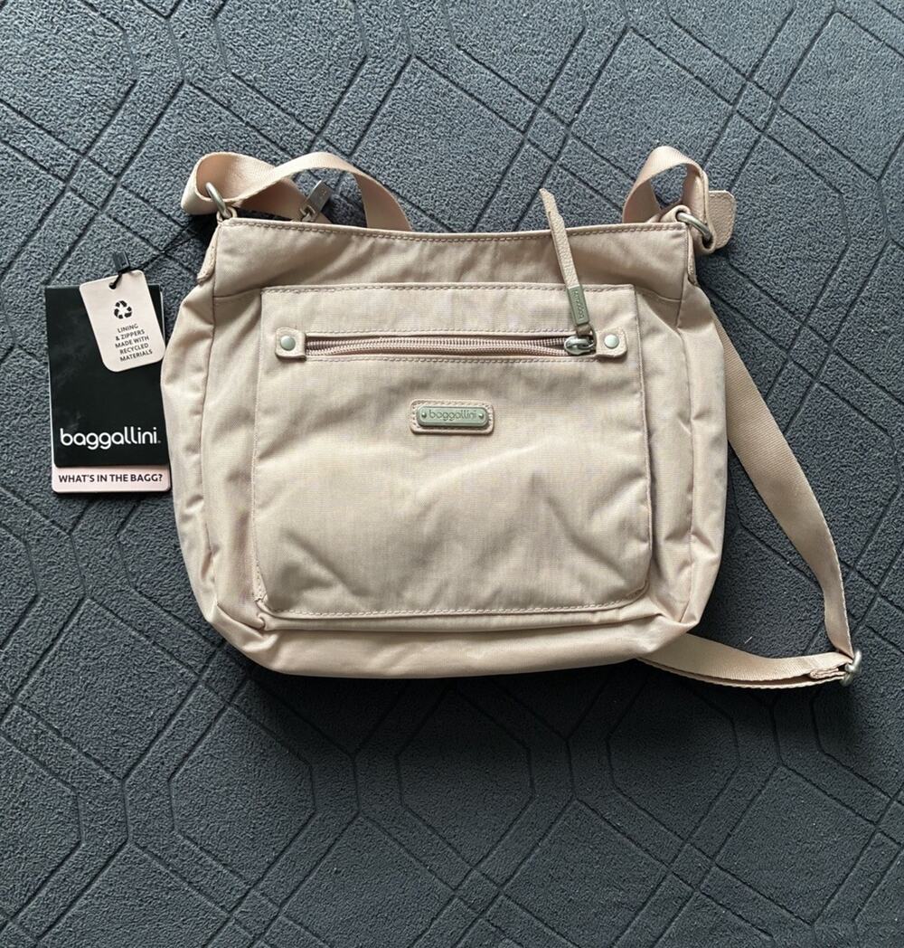 Baggallini Uptown Bagg - 9.5" x8.25“ RFID Crossbody One Size, Ballet Pink